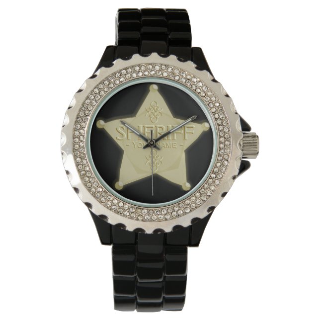Montre Sheriff Badge Cowboy Western (devant)