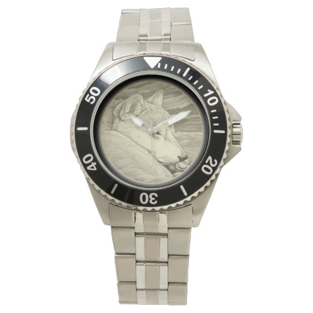 Montre Shiba Inu Watch Amoureux des chiens Shiba Inu Wris (devant)