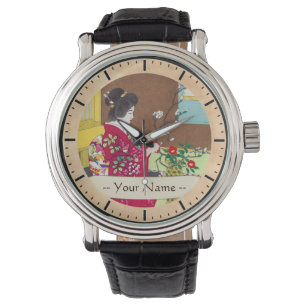 Montre Shiro Kasamatsu Ikebana Japon fleurit la scène de