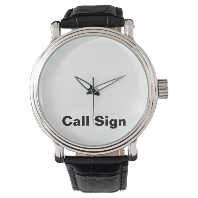 Montre Signal d'appel Ham Radio Watch Personnaliser It! (devant)