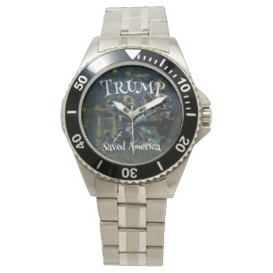 Montre Signature Trump Bleu foncé Famille Liberté Foi