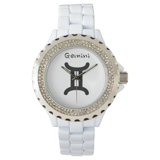 Montre Signe Gemini du Zodiaque. Mesdames Montres. (devant)