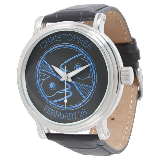 Montre SIGNE Zodiaque Horoscope Poissons (Incliné)