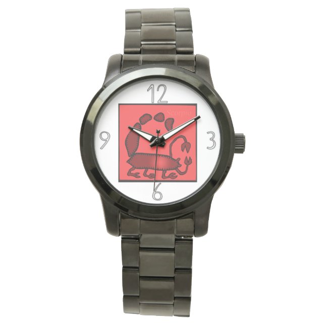 Montre Signes Zodiac Scorpio surveillance d'anniversaire (devant)