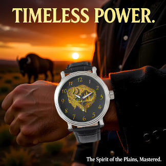 Montre Silhouette Buffalo Avec Design Montagne