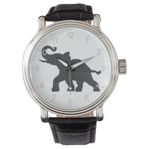 Montre Silhouette de Baby Elephant