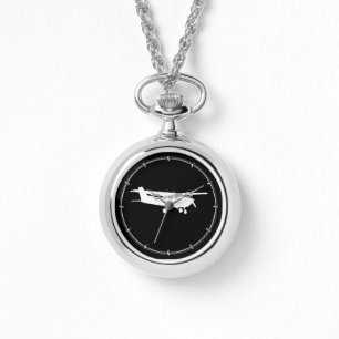 Montre Silhouette de Cessna classique de l'aéronef volan