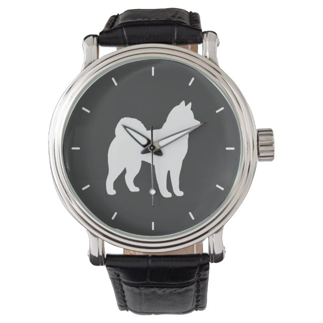 Montre Silhouette de Malamute en Alaska (devant)