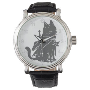Montre Silhouette du chat guerrier - Choisir la couleur a