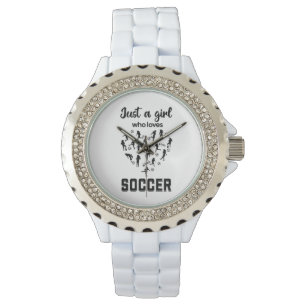 Montre Silhouette filles jouant au football