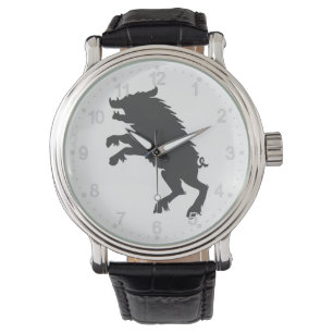Montre Silhouette médiévale du Boar noir