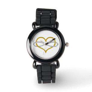 Montre Silver d'or Heart Infinity