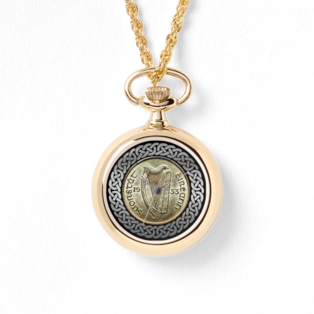 Montre Silver Irish Erie Irlande pièce de monnaie de harp (Recto)