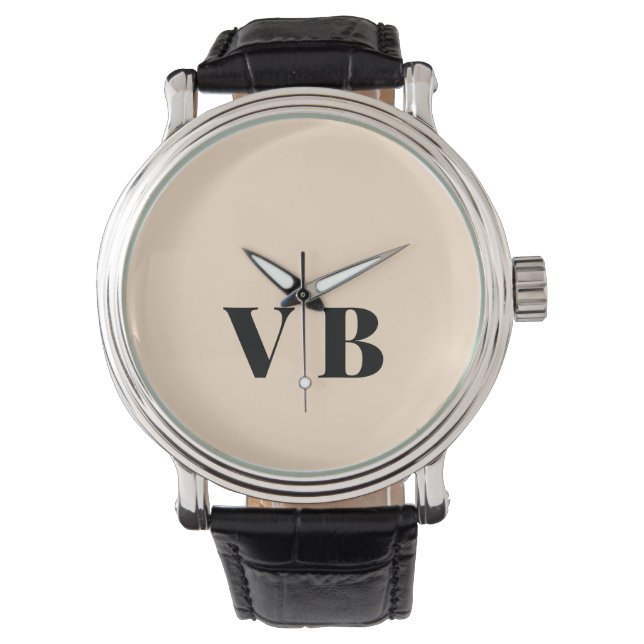 Montre simple couleur simple uni couleur personnalisée pa (devant)