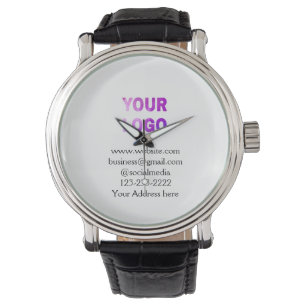 Montre simple et minimal ajouter votre logo/design ici te