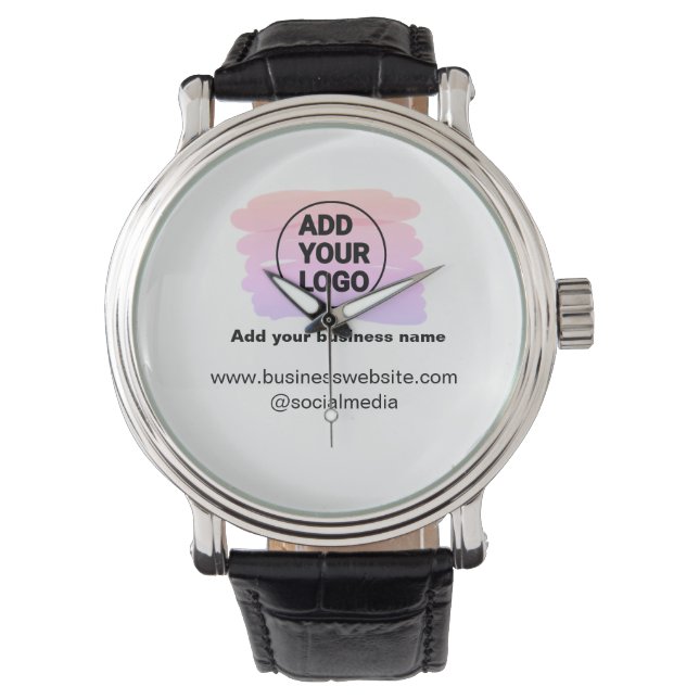 Montre simple et minimal ajouter votre logo/votre aquarel (devant)