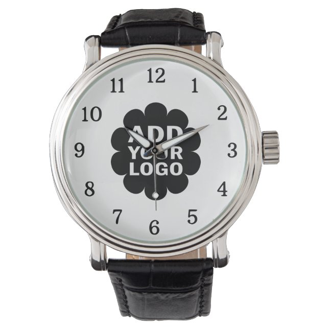 Montre Simple Minimal Ajoutez votre logo d'entreprise pro (devant)