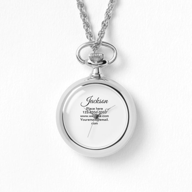 Montre Simple minimum ajouter votre nom texte place ville (Recto)