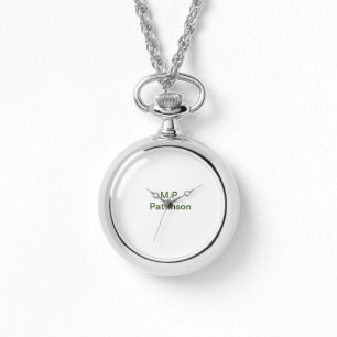 Montre Simple vert minimal ajouter votre nom de texte pho