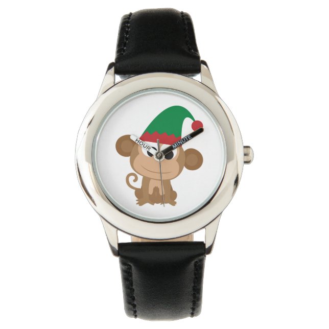 Montre Singe des elfes de Noël (devant)