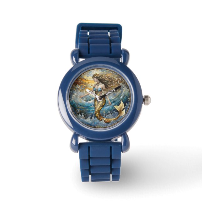 Montre Sirène dans les vagues de l'océan (Recto)