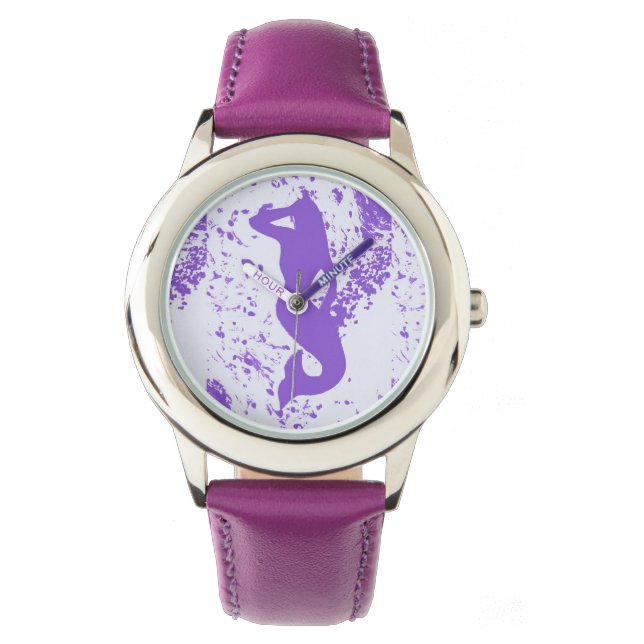 Montre sirène de guet pourpre (devant)