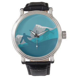 Montre Skieurs Alpin Ski Sport Fête de ski