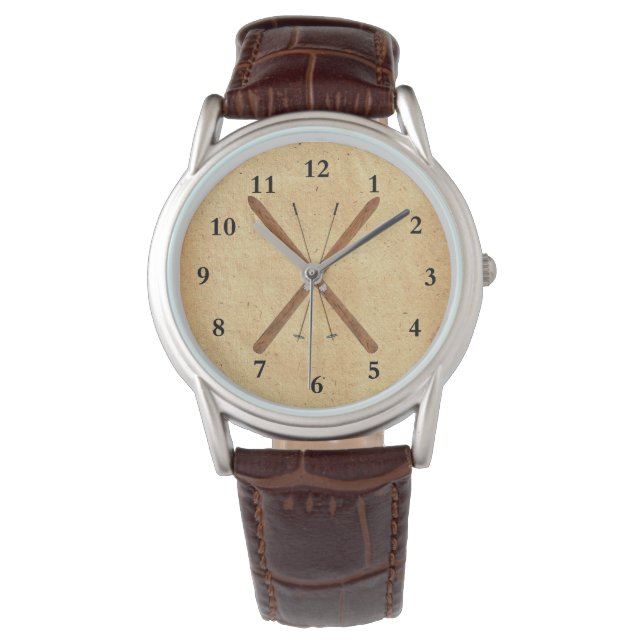 Montre Skis De Fond Et Polonais (devant)