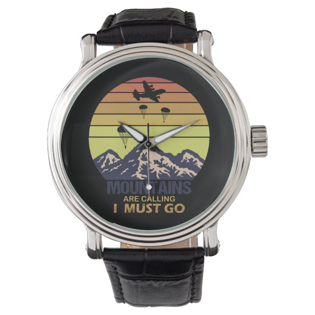 Montre Skydiving Plane jumping mountains are Calling Funn (devant)