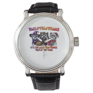 Montre Skye Terrier Halloween Thanksgiving Noël Classes