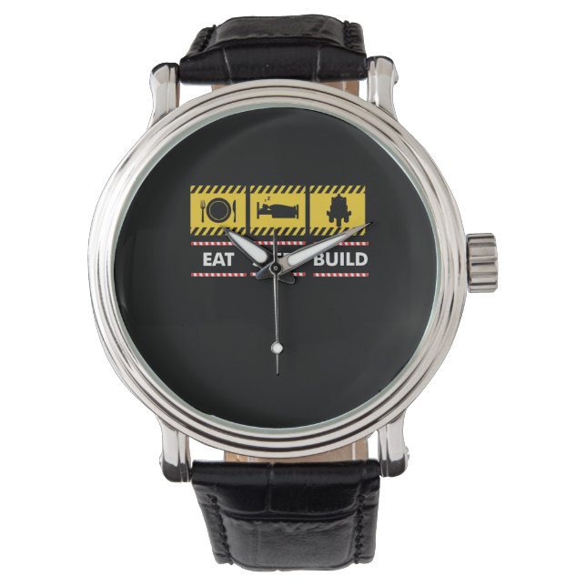 Montre Sleep Eat Build Repeat Building (devant)