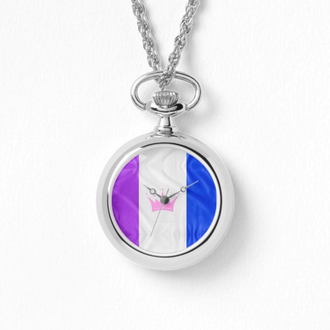 Montre SlipperyJoe glisser le drapeau de fierté violet bl (Recto)
