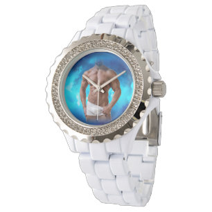 Montre SlipperyJoe's homme musclé barbu torse nu sixpaque