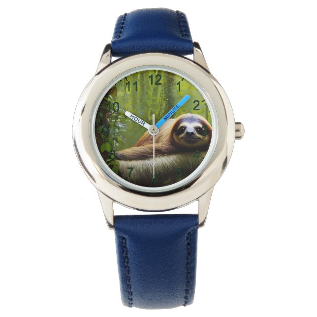 Montre Sloth Lazy Afnoon, Regarder Les Enfants (devant)