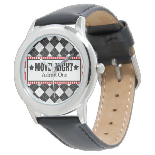 Montre *Soirée cinéma* Regarder le billet de cinéma