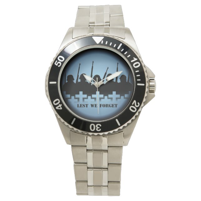 Montre Soldat Tribute Veille De Peur D'Oublier Wrist Watc (devant)