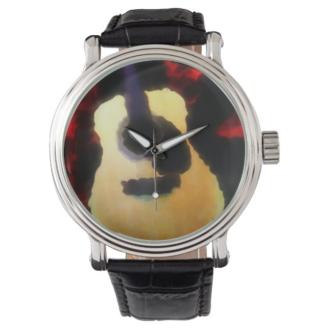 Montre Solo de guitare à l'huile (devant)
