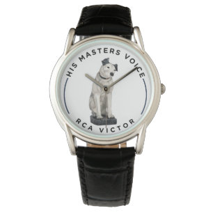 Montre Son maître voix noir & blanc SIgnature Nipper
