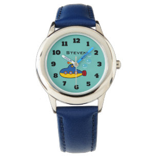 Montre Sous-marin de Jouet Jaune et Bleu avec bulles d'ea