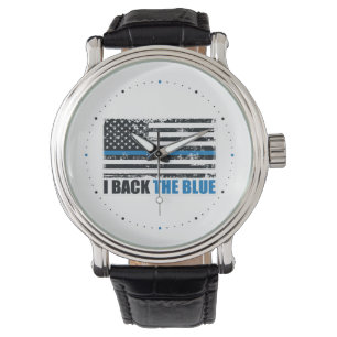 Montre Soutenez le Thin Blue Line Drapeau USA MAGA WWG1WA