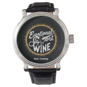 Montre Soutien émotionnel Boisson Drôle Amateur de vin