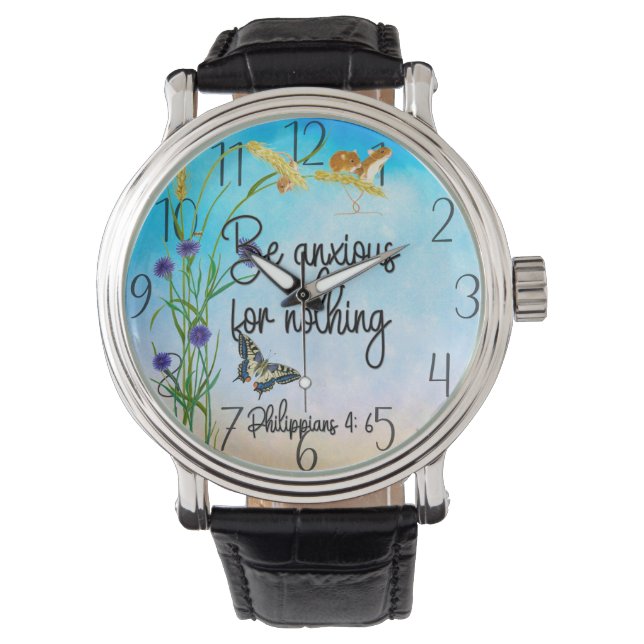 Montre Soyez anxieux pour rien Philippiens 4:6 (devant)