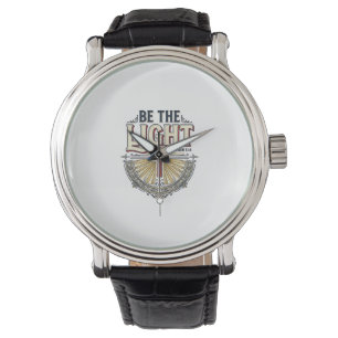 Montre Soyez la lumière Modèle de T-shirt chrétien vintag