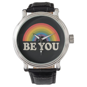 Montre Soyez Vous Fierté Gay Lesbienne LGBTQ Allié Arc-en