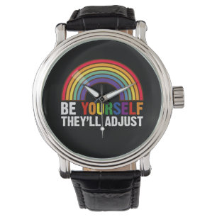 Montre Soyez vous-même, ils s'adapteront LGBTQ Arc-en-cie