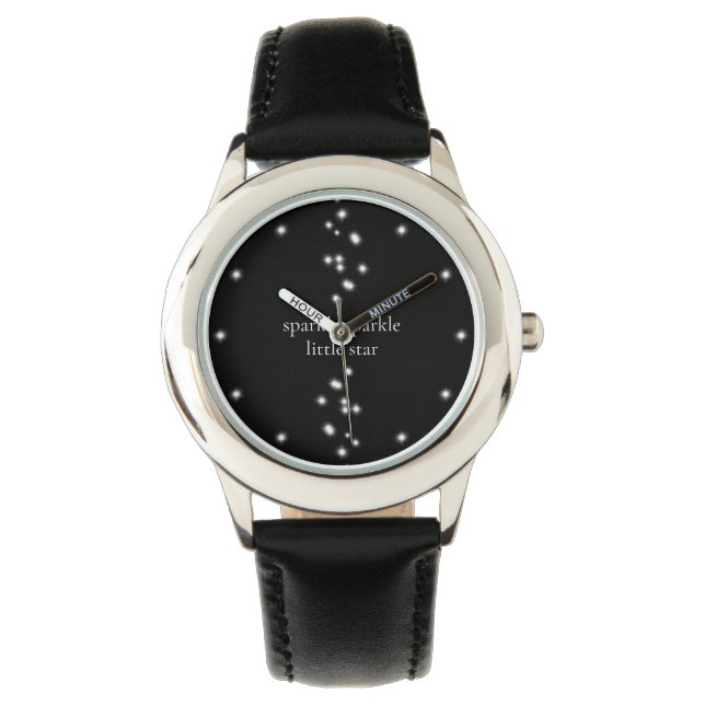 Montre Sparkle Sparkle Little Star Black Starlight (devant)