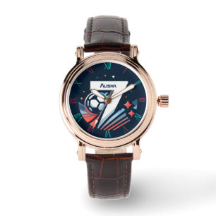 Montre Spectacle féminin de soccer personnalisé, numéro 7