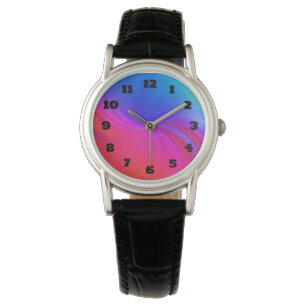 Montre Spirale arc-en-ciel