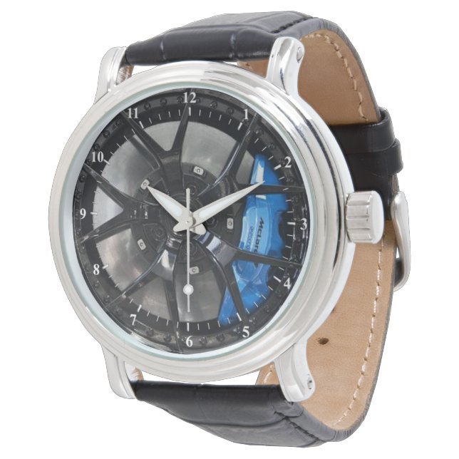 Montre Split Open Spoke Roue Avec Bleu Calibre De Frein (Incliné)