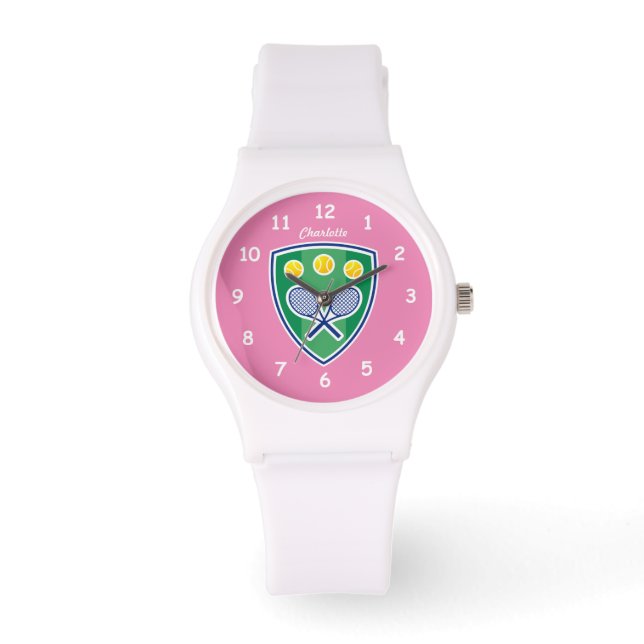 Montre sport silicone personnalisée pour fille de  (Recto)